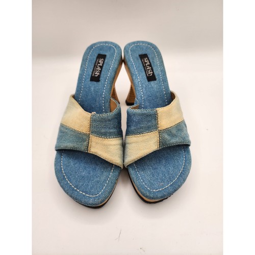 Splash denim patchwork wood - denim,