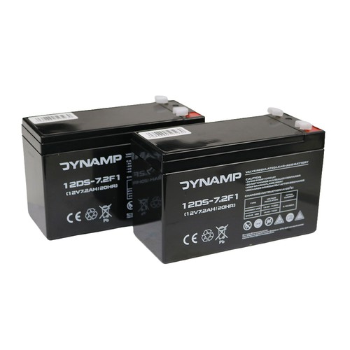 Pair 2ah dynamp - of, 7.2ah