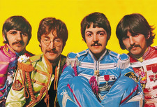 Small the beatles poster - a6,