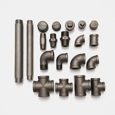 BLACK MALLEABLE CAST IRON PIPE