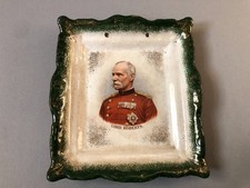 LORD ROBERTS Boer War vintage c1902 wall hanging ceramic plaque plate dish