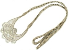 BEIGE STUNNING GLASS BEADED