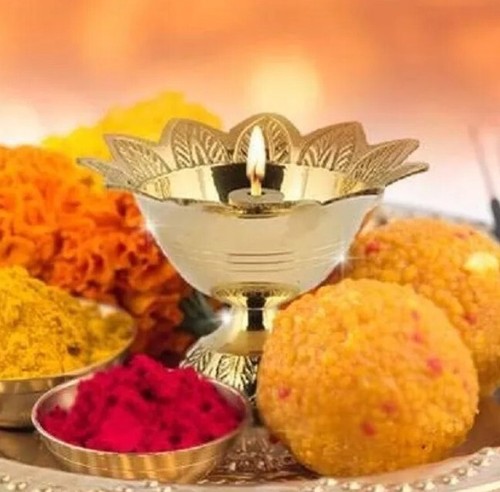 Golden brass devdas - brass,