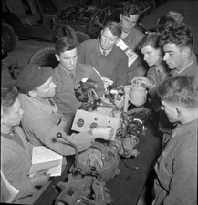 Recruits with engine of army