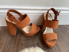 River Island Wadia light brown platform sandals size 3 BNWT