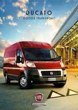 Fiat Ducato 2007-09 UK Market Sales Brochure Van Dropside Truck Crew Cab