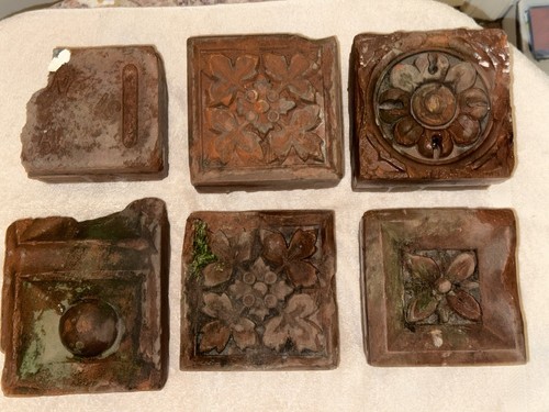 Antique terracotta ornamental - terracotta,