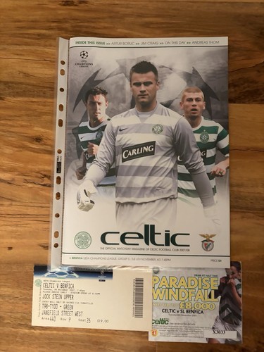Match programme ticket - match, &