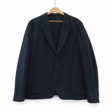 Paul Smith Jacket 44R Navy Cotton Blend Italy Fashion Suit Menswear- Preloved