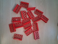 Lego Fence 1X4X2 Red Grid