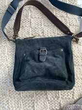 Fat Face The Valletta Suede Shoulder Bag BNWT Teal Blue