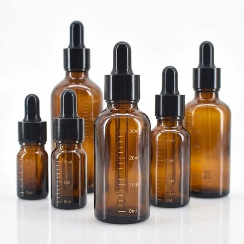 Amber glass dropper bottle - dropper,