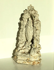 Meerschaum Our Lady Of Lourdes St Bernadette Grotto Altar Statue 30cm