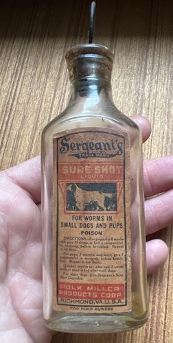 Old glass bottle sergeant - glass, sergeant’s