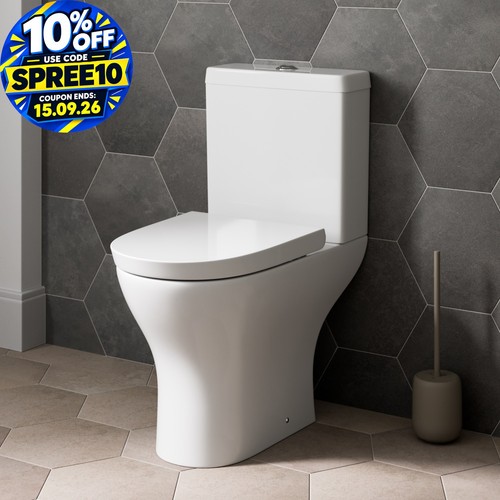 Close coupled toilet modern - coupled,