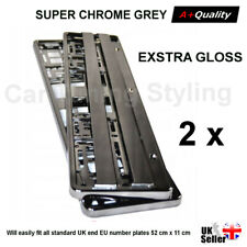 2x Graphite Grey Chrome Gloss