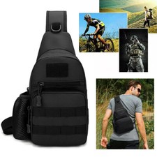 Tactical Military Chest Sling Bag Molle Waterproof Crossbody Shoulder Backpack