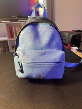 Blue/Black Mini Coach Backpack