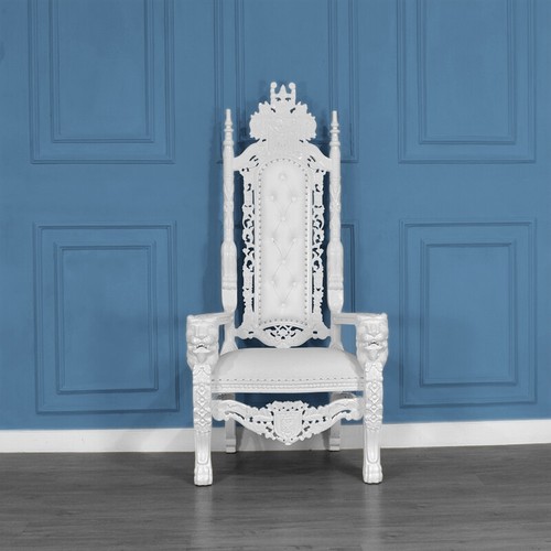 Throne chair french - , white