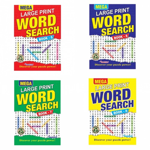 Word search mega large print - search,