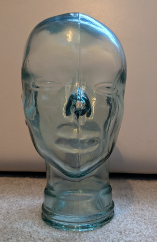 Glass mannequin head wig - mannequin,
