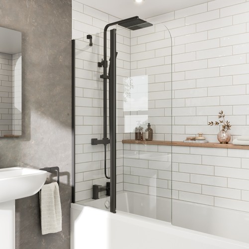 Curved folding bath shower - curved,