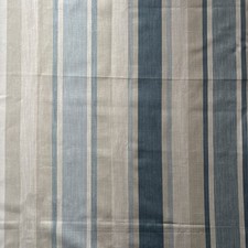 Laura Ashley Awning Stripe Seaspray Fabric Remnant 152cm L X 74cm W
