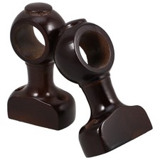 2 Pcs Wooden Curtain Rod
