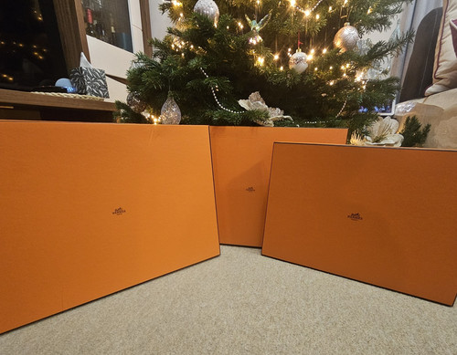 Authentic hermès orange empty - hermès,