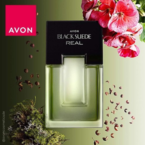 Avon black suede real - ☆,