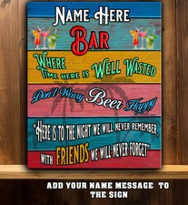 PERSONALISED  BAR GARDEN SHED