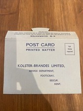 KB Radio Guarantee Card Unused