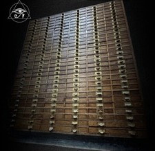 Antique Bank Of 180 Drawers, Museum Specimen Drawers, War Office, One Available!