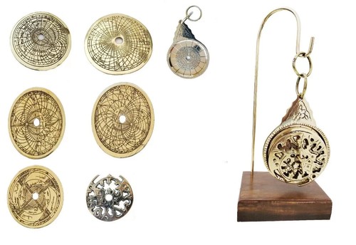 Brass arabic calendar - brass,