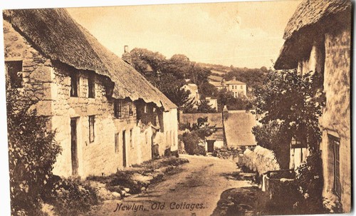 Newlyn old cottages cornwall - old,
