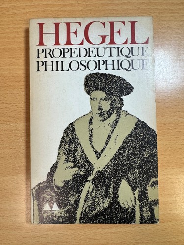 Propedeutique philosophique - propedeutique, by