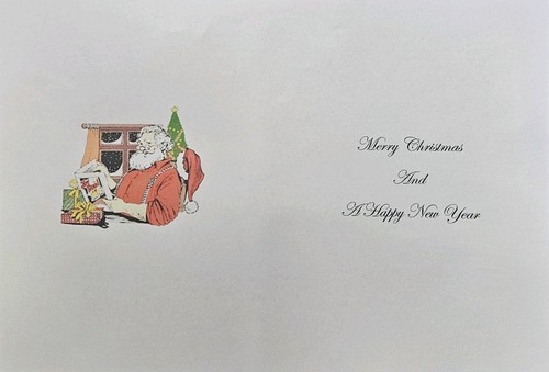 Christmas card inserts - card, x