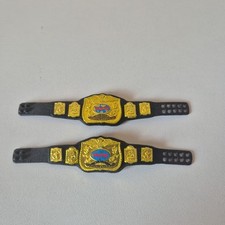 WWE Mattel Elite Classic Gold Backing Tag Team Championship Figure Title Belt 2x