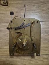 Antique Brass Longcase 8 Day Clock Movement Bell Stand Hammer Spare 13x16cm T18