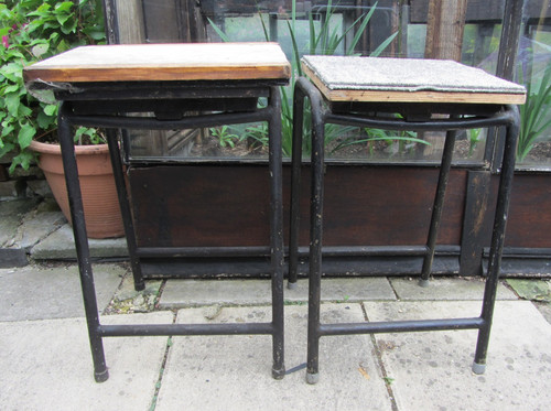 Pair vintage school lab - a,