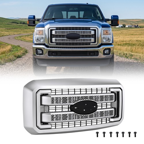 Satin chrome car - chrome, grille