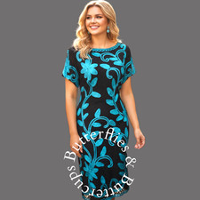 Roman Size 16 Black & Teal