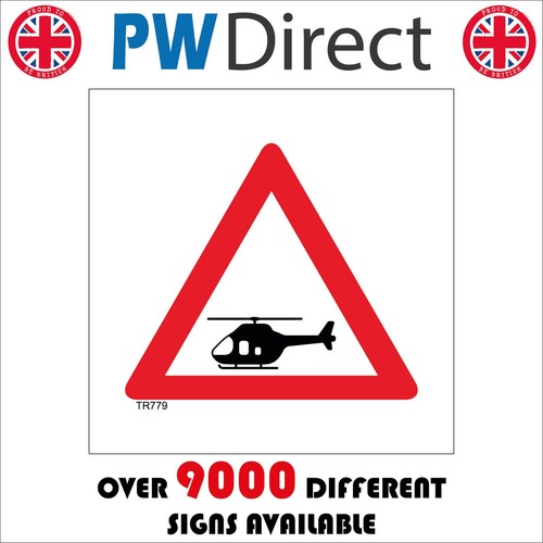 Sign low flying - low, helicopter
