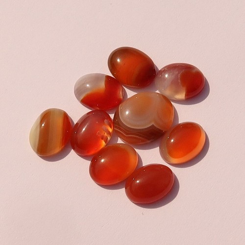 Red carnelian cabochons for - red,
