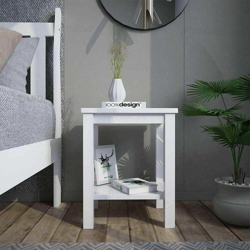 Mdf wood bedside table - mdf,