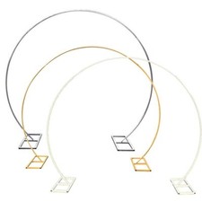 XL Extra Large Round Metal Wedding Arch 2.7m Diameter! Ring Frame Backdrop