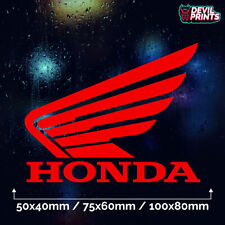 2 x HONDA WING Bike Motorcycle Helmet Tank Wings Car Sticker Window Decal
