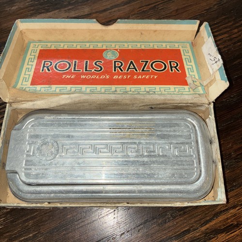 Antique rolls razor tin - rolls,