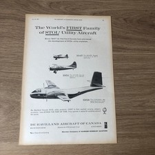 SAIR36 MAGAZINE ADVERT 11X8 DE HAVILLAND CANADA STOL UTILITY AIRCRAFT