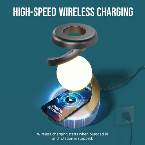 Rechargeable spiral led table - rechargeable,